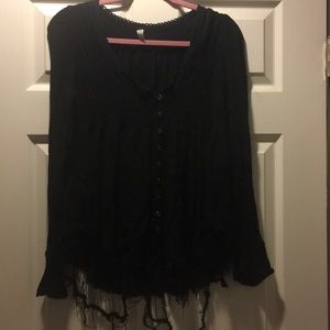 Free People Bluebird Top in Black